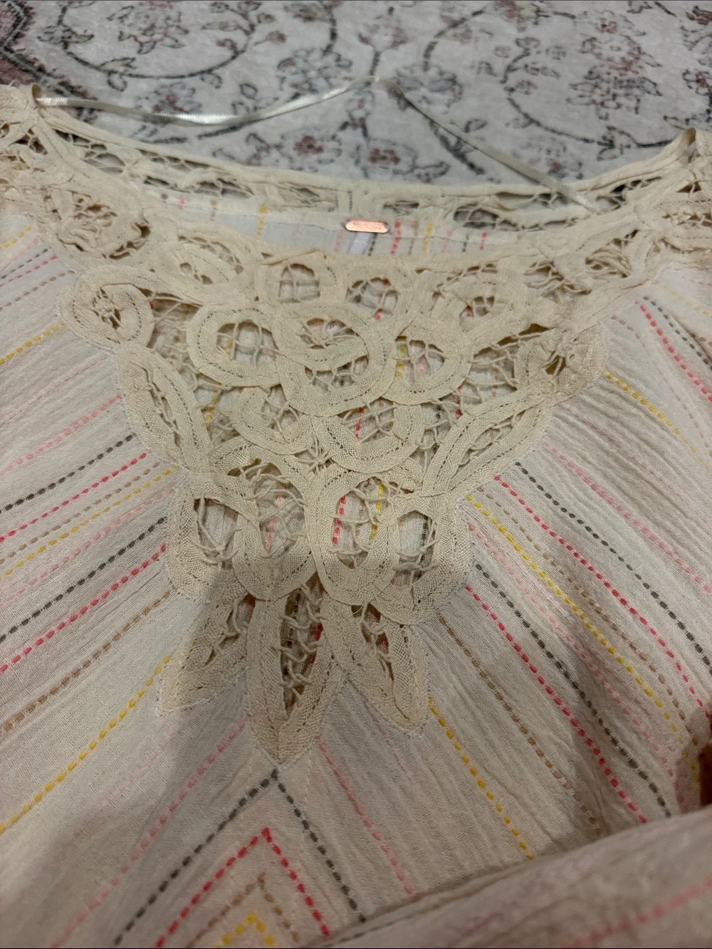 Free People Floating Memories Blouse Small